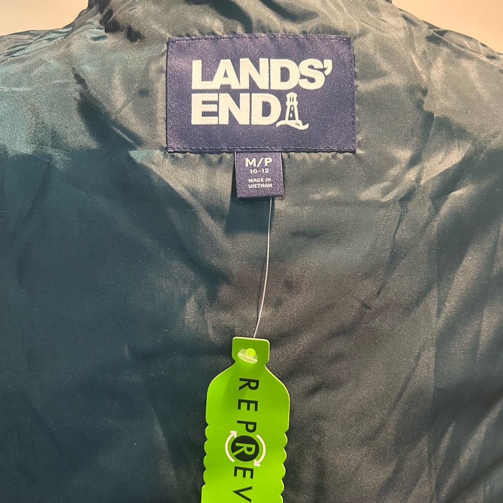 Lands' End Forest Vest women Green Outerwear